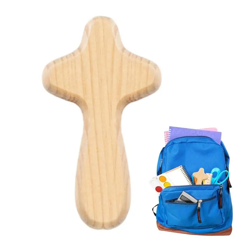 

Mini Wooden Cross Comfort Holding Cross Wooden Decoration Hand Held Palm Size Christian Gift For Clutching And Making Prayer