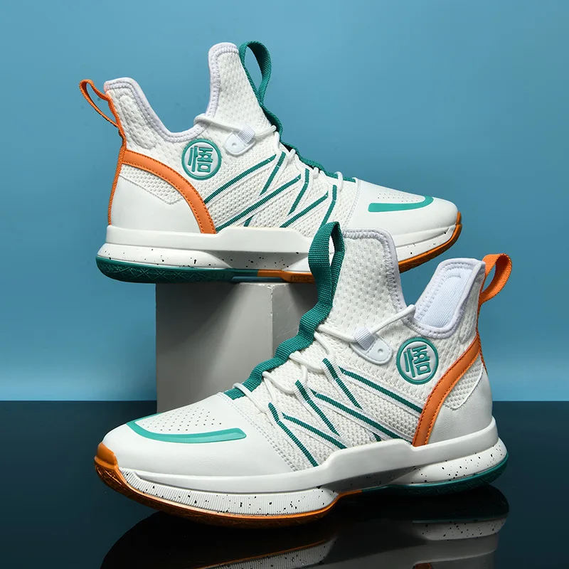 Basketball Shoes TopFight DB Wukong Orange High Top Basketball Shoes for Men Women Wearable Gym Non-slip Training Sports Shoes Kids Cushion Boots