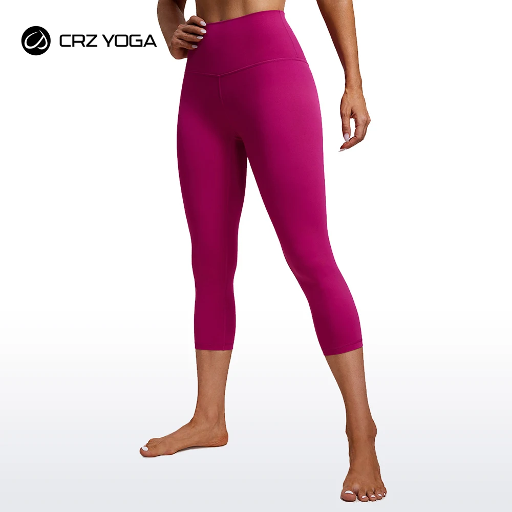 

CRZ YOGA Butterluxe High Waisted Capris Workout Leggings for Women 21'' - Lounge Leggings Buttery Soft Yoga Pants