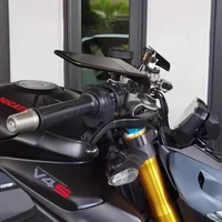 For KAWASAKI ER6N ER6F ER-6N Motorcycle Mirrors Stealth Winglets Mirror To Rotate Adjustable Mirrors 2