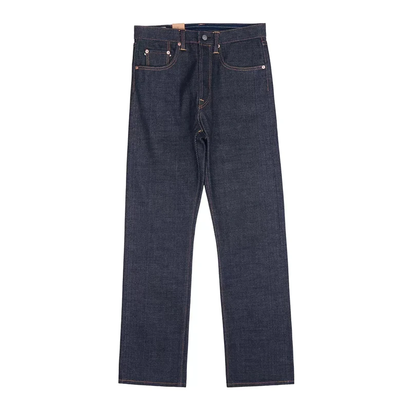 BOB DONG N235 Rigid Men's Jeans 22oz Raw Selvage Denim Pants Straight Leg 5