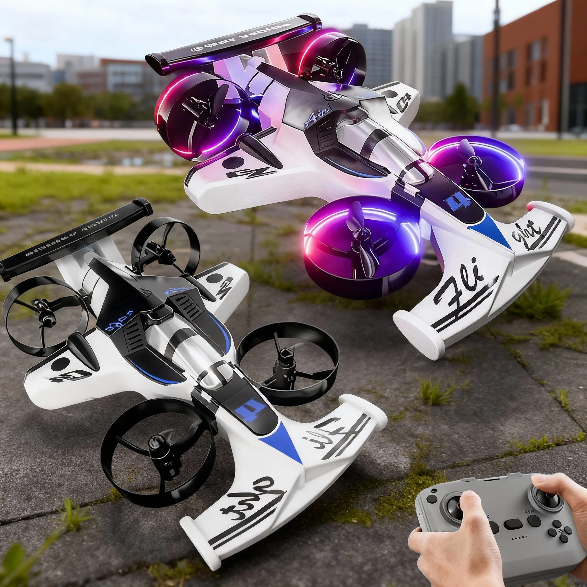 Drone enfant avion acrobatique en mousse ABS, prêt à décoller pour 7 à 8 minutes de vol