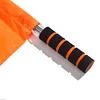 Football Generous Grid Border Referee Flag Tournament Patrol Referee Flag Non Knotted Hand Flag Offside Flag Football Supplies 4