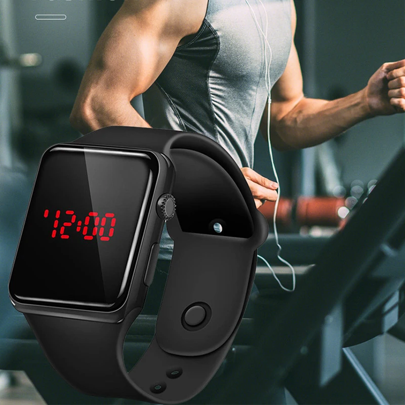 

Fashion Men Watch LED Digital Watches Wristband Electronic Clock Women Sports Wristwatches Relogio Masculino