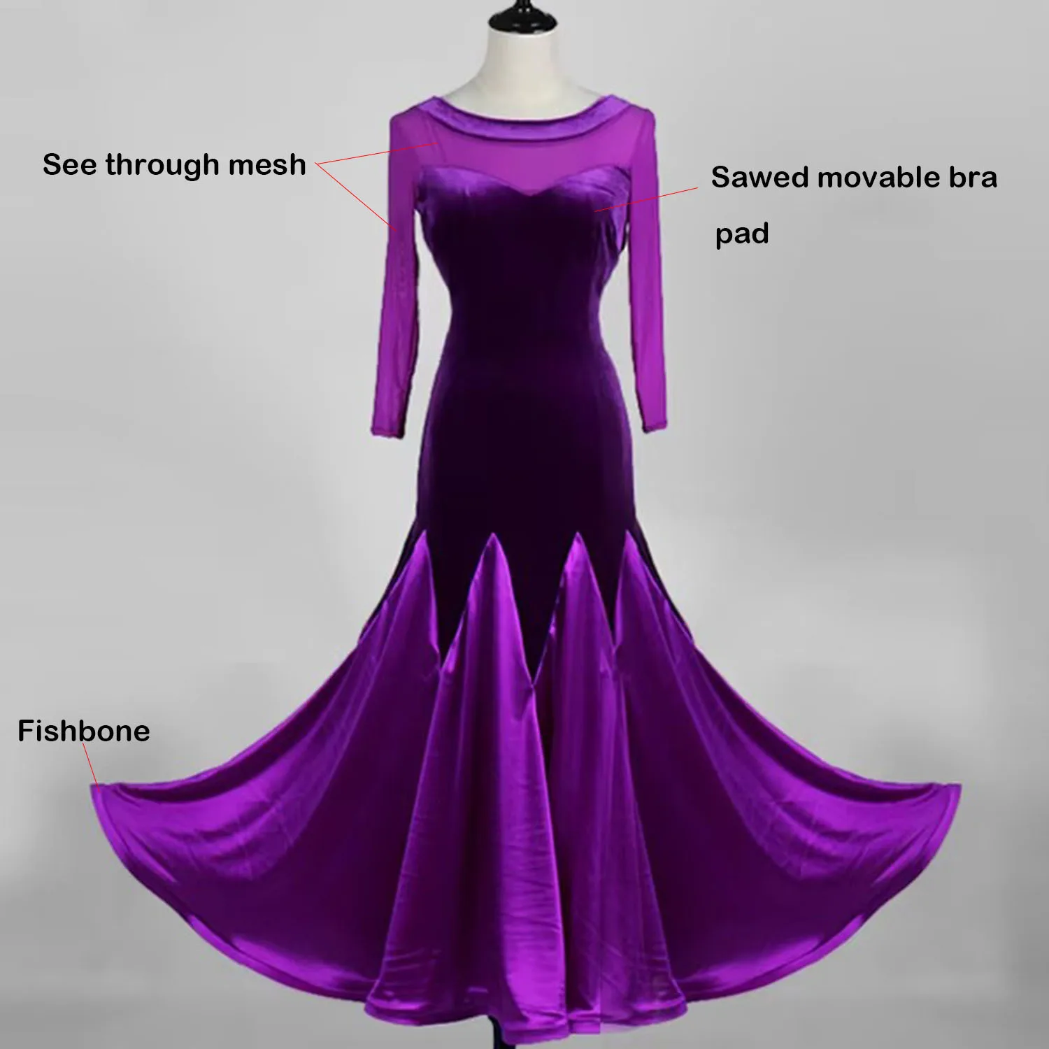 Long Dresses Dance Wear Ballroom Competition Dresses Costumes Dancing Women Clothing Modern Waltz Dress High Quality 0172