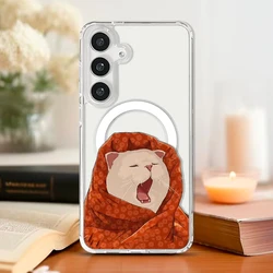 Charmante Kat Ontwerp Magneetsmartphonehoes