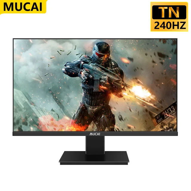 MUCAI 24.5 Inch IPS Monitor 360Hz Gaming Gamer PC LCD Display HD Desktop  Computer Screen Flat Panel HDMI-Compatible/DP