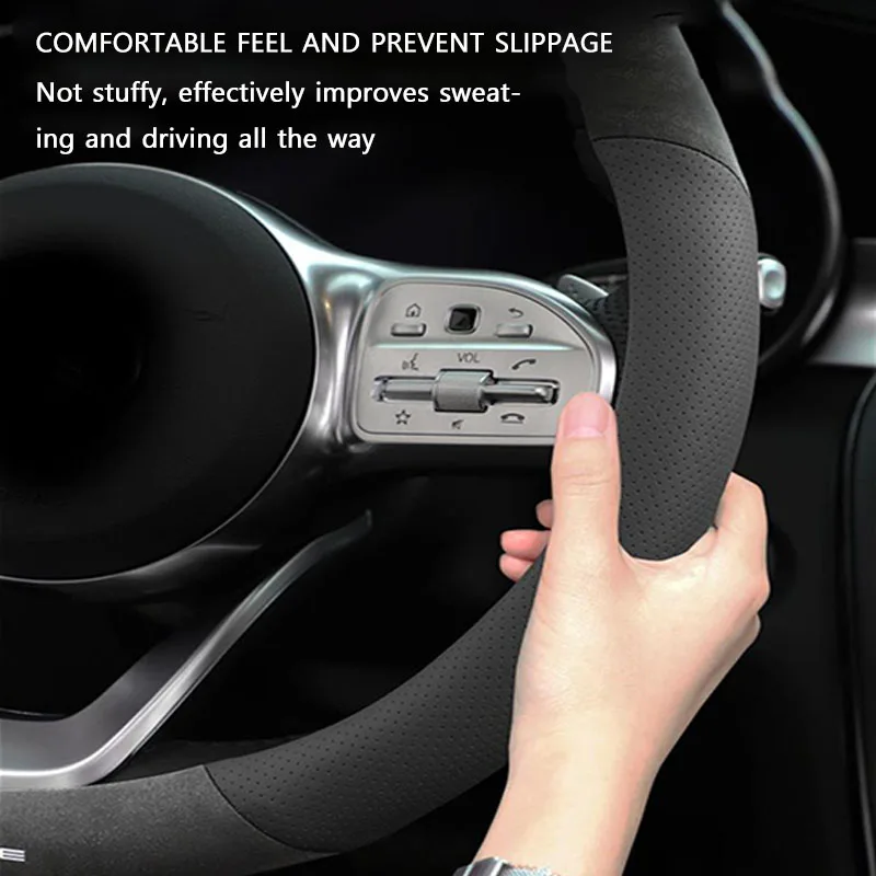 Premium Car Steering Wheel Cover - Luxurious Interior Upgrade Accessory
