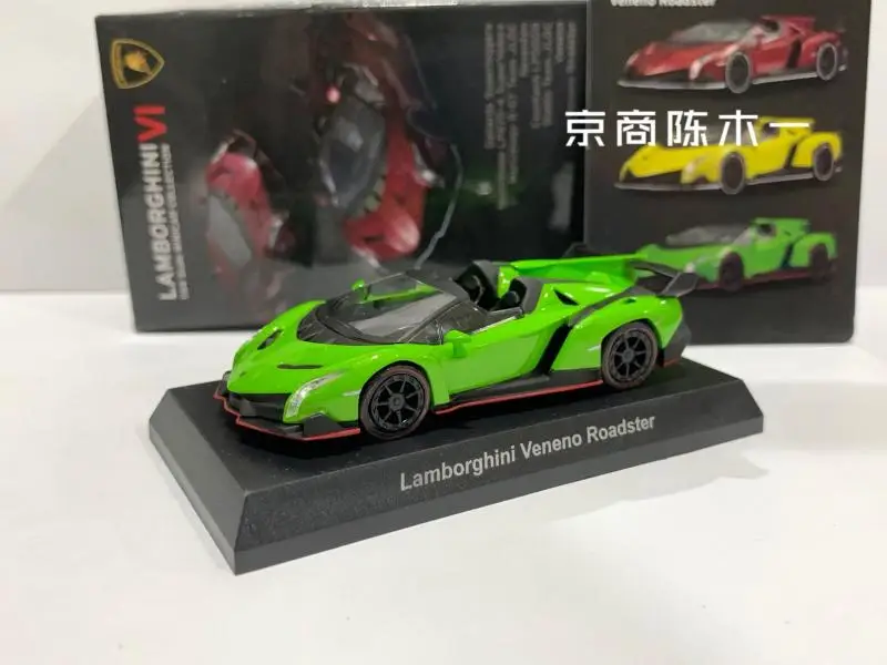 Коллекция KYOSHO 1/64 Lamborghini Veneno Roadster, литой Сплав, модель на колесиках, украшения в подарок
