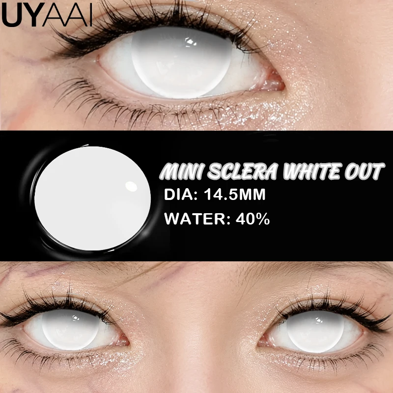 Vibrant Red Halloween Cosplay Contact Lenses - 14.5mm Anime-Inspired Cosmetic Eye Color Enhancers