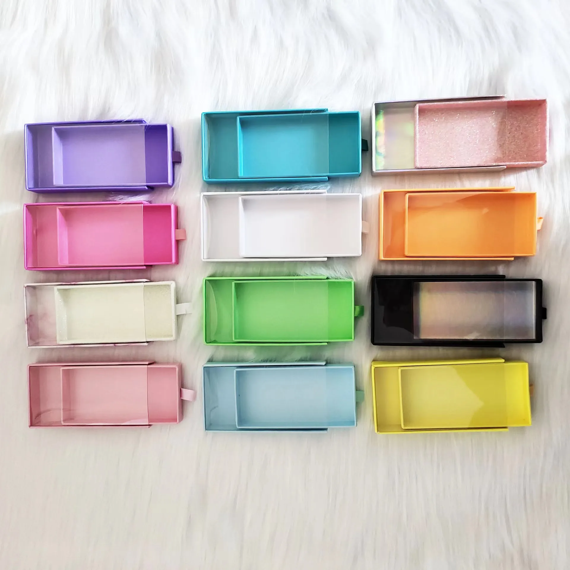 

Wholesale Eyelash Packaging Box Lash Boxes Package 25mm Mink Lashes Storage Case With Tray Makeup Bulk Vendor