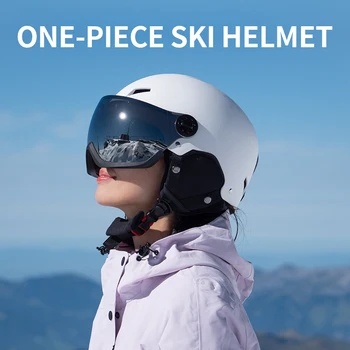 Eastinear's New Lightweight All-in-one Goggles Ski Helmet Men's and Women's Children's Outdoor Skiing and Snowboarding Equipment 3