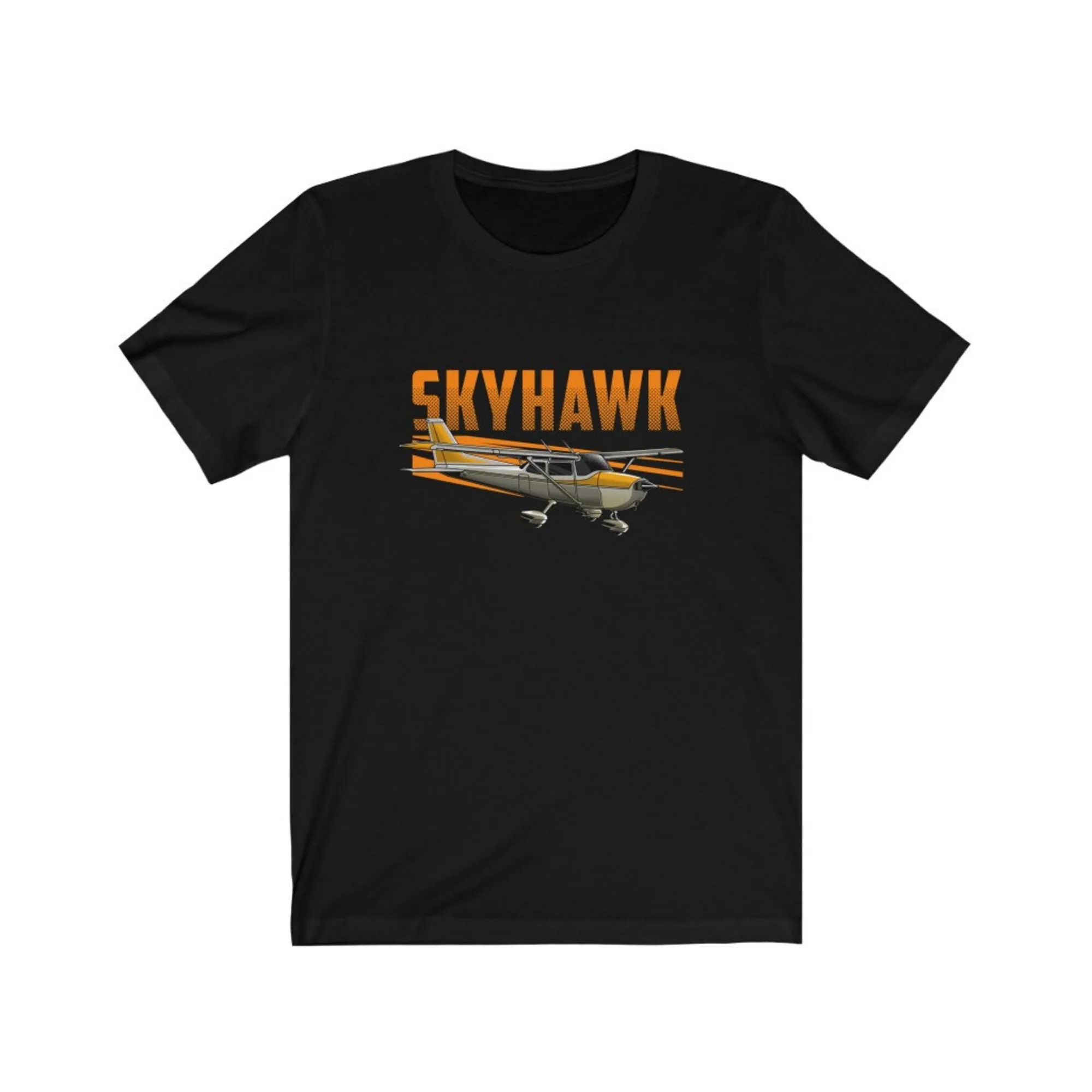 Cessna 172 Skyhawk General Aviation Airplane T Shirt Maniche Lunghe O Corte