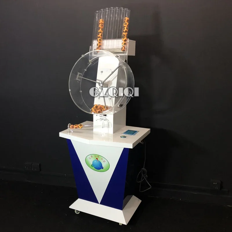 Lottery Machine by mechanism for lottery games with balls holder on the top ruleta casino bingo chips