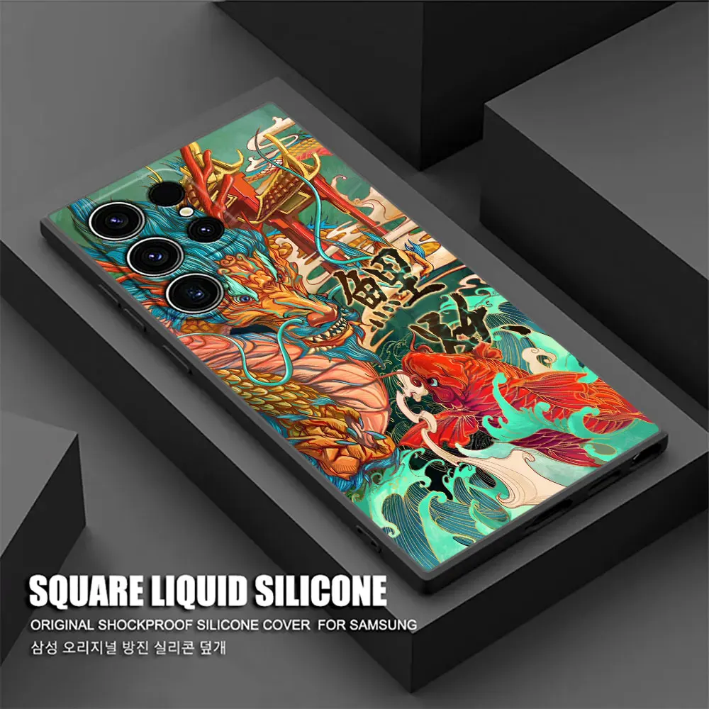 Dragon Wave Anime Design Phone Case - Japanese Culture Inspired Cover