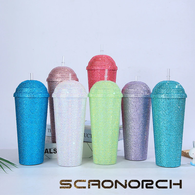 Wholesale 20oz Acrylic Tumbler With Dome Lid Straw Double Wall Clear Plastic  Bottle Travel Tumbler Reusable Cup Graduation Gifts - Straw Cup - AliExpress
