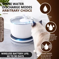 Wireless Cat Water Fountain Auto Sensor Drinking Fountain Quiet Pump 2.5L Stainless Steel Cats Dog Drinker Pet Water Dispenser 5