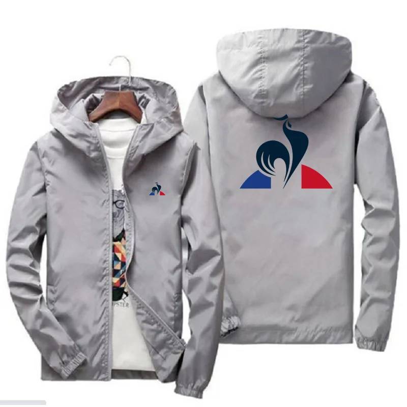 Men's New Fashion Spring and Autumn Leisure Jacket Coat Zipper Printed Outdoor Sports Jacket Youth Top