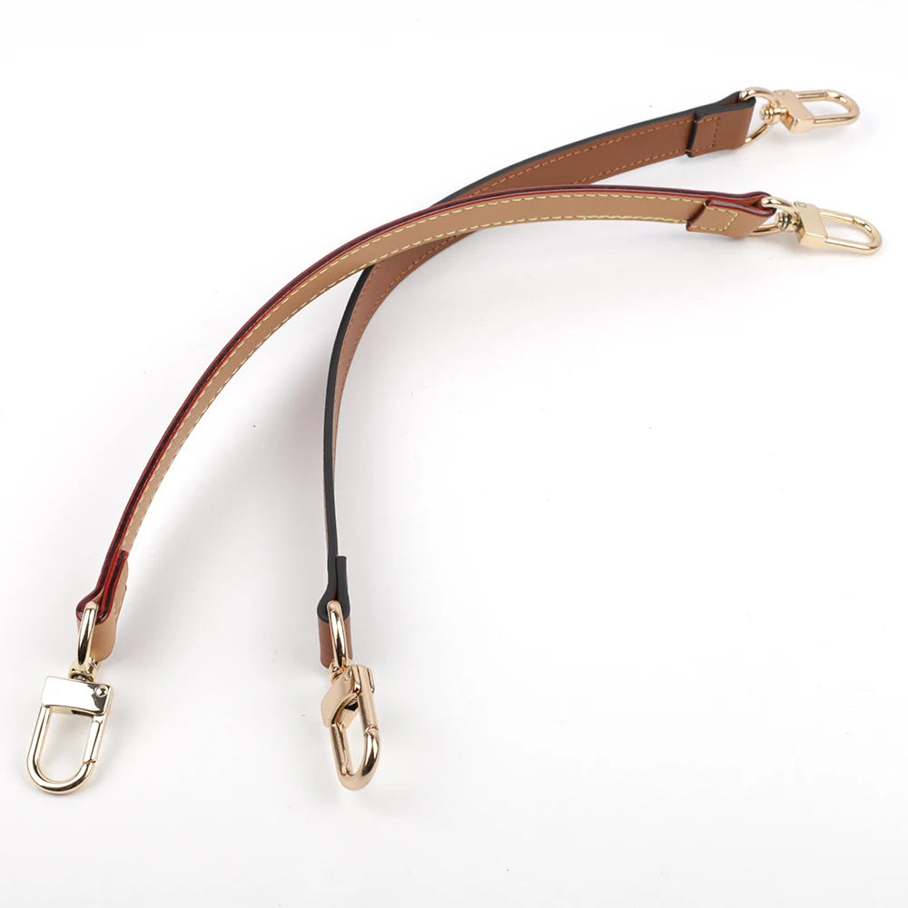 Taschengurt aus echtem Leder, Handtaschengriffe für Handtasche, kurzer Taschengurt, Geldbörsengurt, silberne Goldschnalle, Ersatz-Taschengürtelband – Detail 9