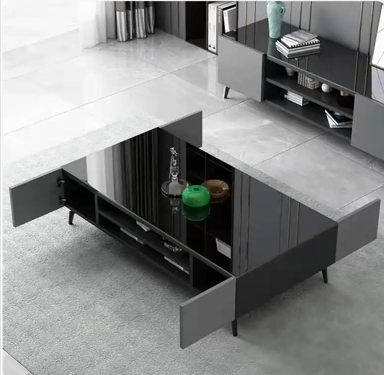 Modern Light Luxury Style TV Cabinet High Grade Floor Cabinet,Simple Living Room TV Stands