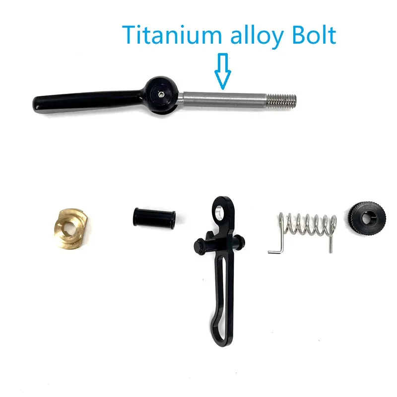Morsetto A Sgancio Rapido Morsetto Reggisella A Sgancio Rapido Per Bici Piegevoli Brompton E 3Sixty - Alluminio Anodizzato, Nero/Rosso/Oro Morsetti Per Bici Reggisella