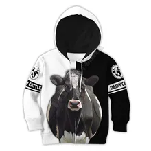 

Dairy Cattle 3d printed Hoodies suit tshirt zipper Pullover Kids Suit Funny Sweatshirt Tracksuit 04