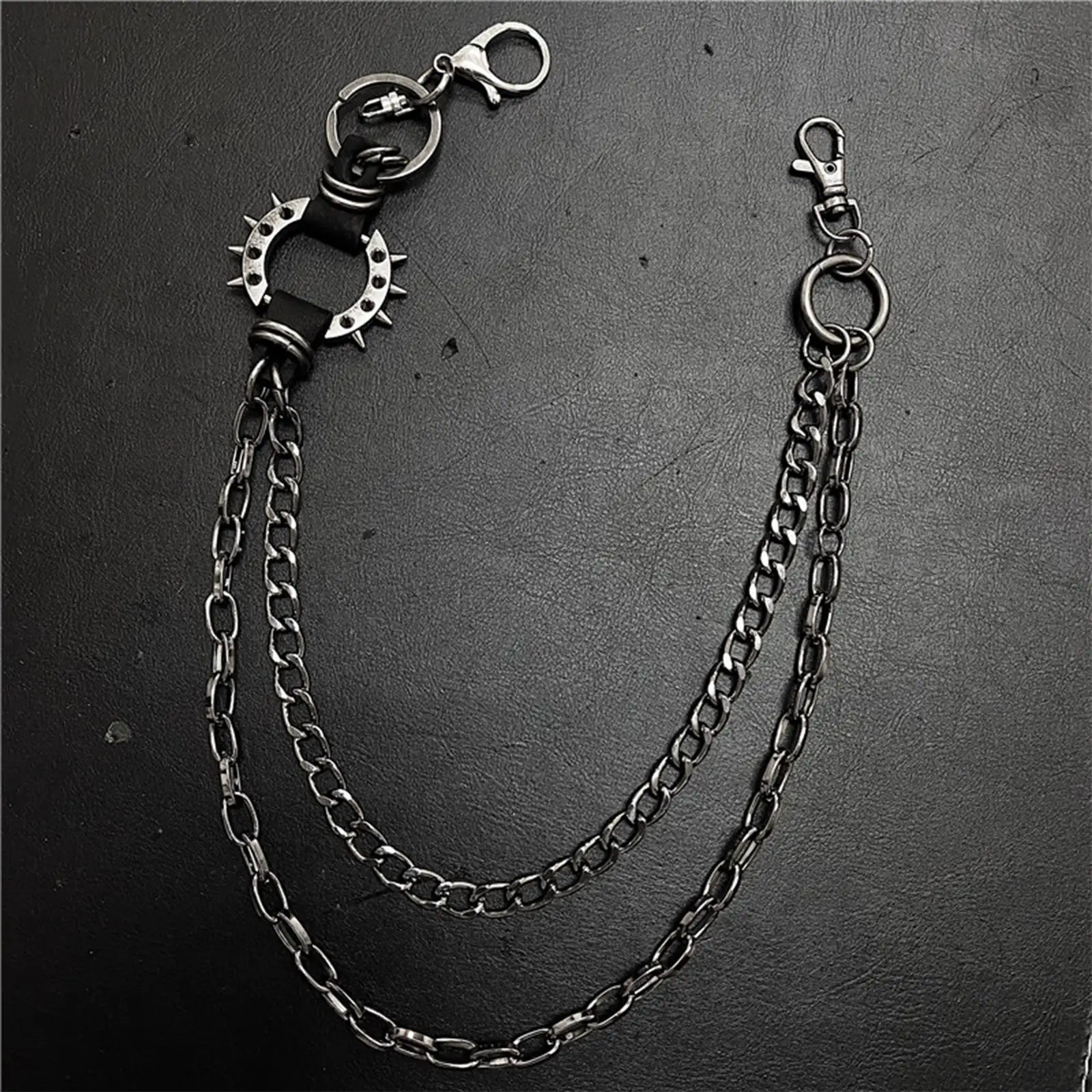 Waist Chain Key Chain, Vintage with Fashion Unisex Punk Style Metal Belt Men Women Trousers Pants Jeans