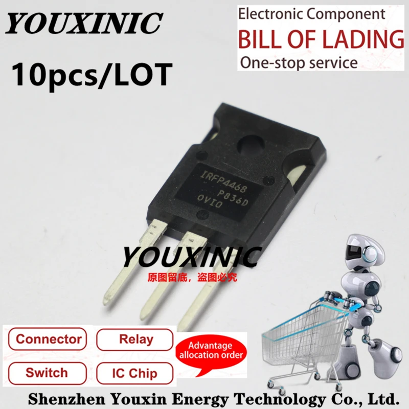 

YOUXINIC 2018+ 100% new imported original IRFP4468PBF IRFP4468 TO-247 N-channel high power field effect tube 100V 195A