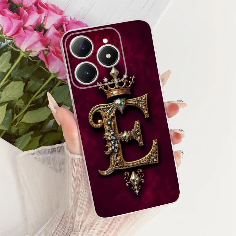 Cute Crown Letters Soft Slim Phone Case - Stylish Protective Cover