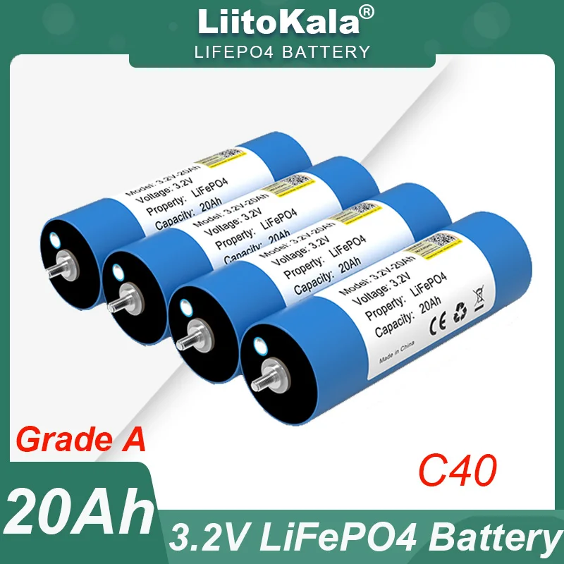 4pcs-liitokala-32v-25ah-battery-lifepo4-46160-phosphate-cell-for-4s-12v-24v-motorcycle-car-motor-batteries-modification-grade-a