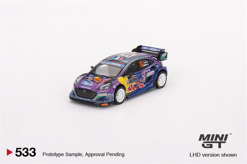 

Мини GT 1:64 Ford RB Rally1 #19 машина монтескарло победитель
