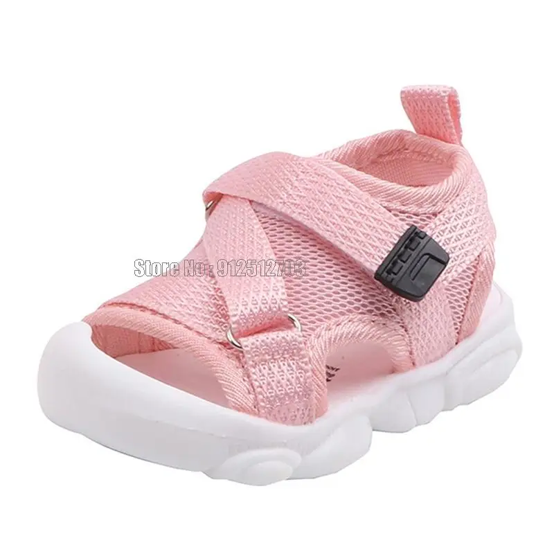 bata children's sandals Summer Toddler Sandals Baby Girl Solid Color Net Cloth Breathable Boys Sneakers Kids Infant Sport Shoes children's sandals