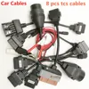 Hot Sale TCS CDP Cables Full Set 8pcs Car Cable adapter OBD2 Diagnostic Connector Cable Full Set 8 Car Cables For TCS CDP Pro 6