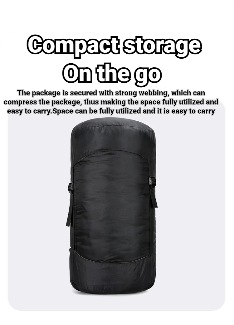 Sleeping Bag Ultralight Winter Down Goose Outdoor Camping Compression Bag Low Temperature Thermal Tactic Military Style Portable