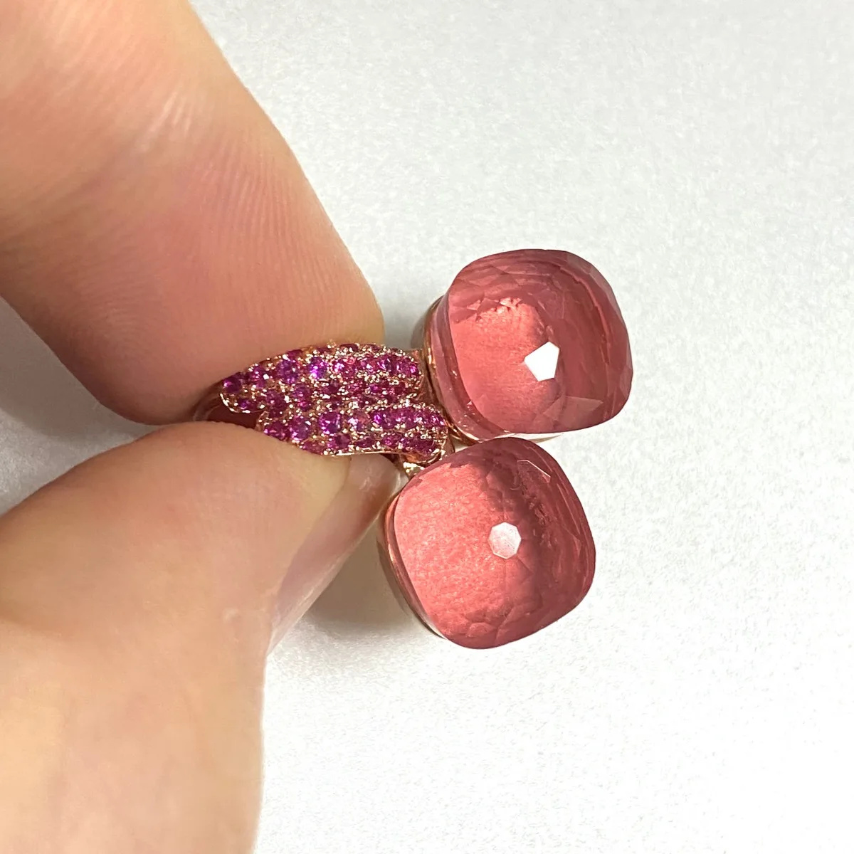 

10.6mm Classic Purple Zircon Earrings Candy Color Crystal Earrings Rose Gold Plated Fashion Jewelry For Women