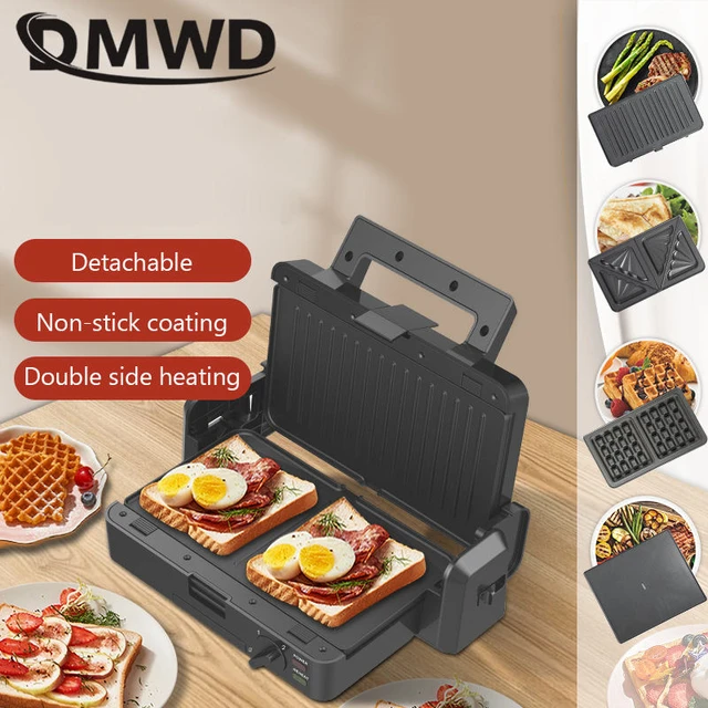 Sandwichera Multifunción 4 En 1, Máquina Para Hacer Waffles