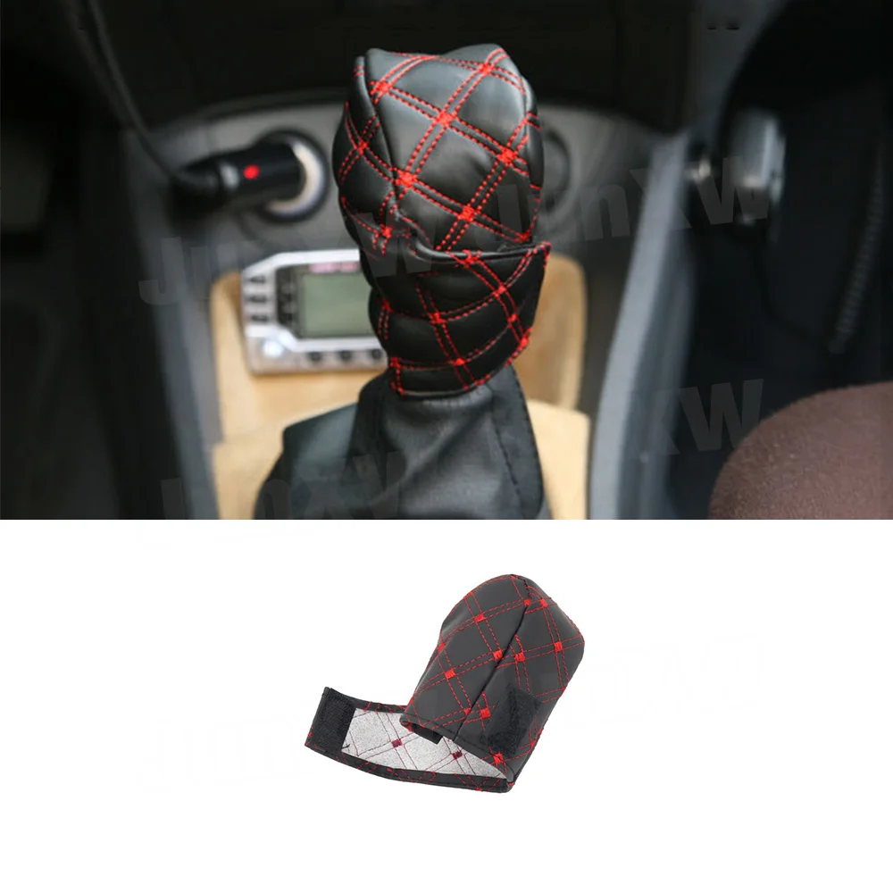  Dustproof Car Shift Knob Cover, Protects Gear Shift Knob &  Decorate Car Interior,Universal Gear Shift Cover for Most Manual  Transmission Car Truck SUV (Black) : Automotive