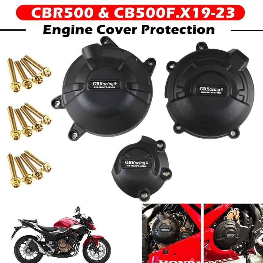 Motorcycles Engine Cover Protection Case GB Racing For HONDA CBR500R CB500F.X 2013-GBRacing Engine Covers motorcycle engine cover engine cover protector engine guard