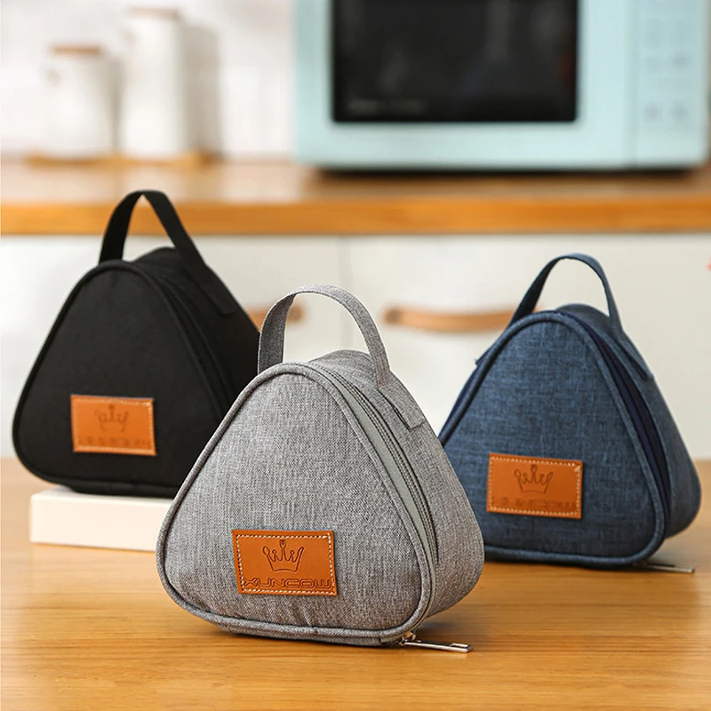 Triangular Insulation Bag Mini Aluminum Foil Student Rice Ball Bag Cute Portable Lunch Box Outdoor Lunch insulation lunch box