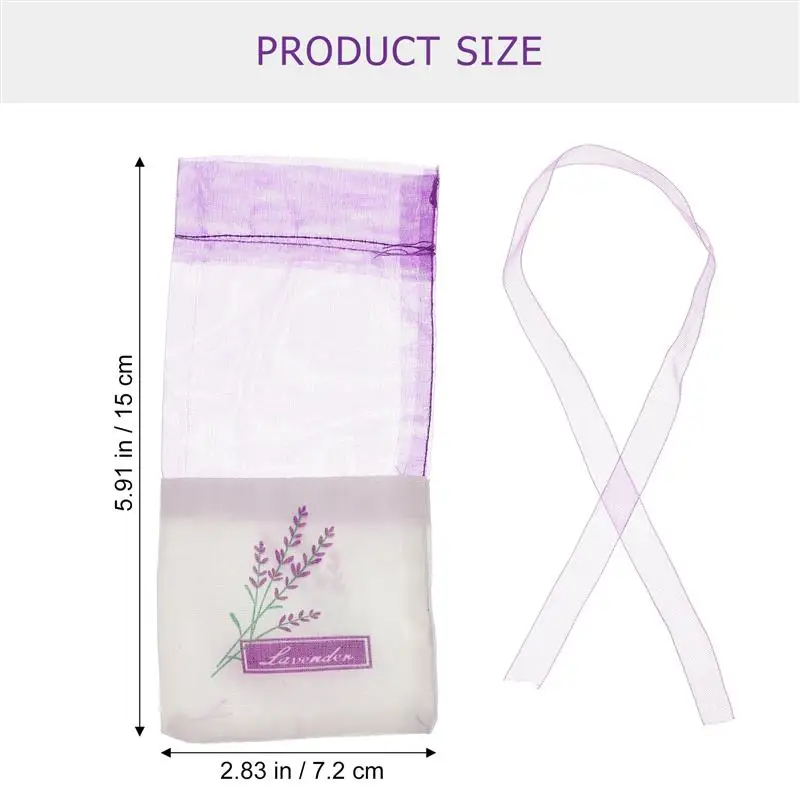 30pcs Empty Sachets Bag Flower Printing Fragrance Lavender Sachet Bag Floral Printing Fragrance Pouch for Relaxing Aromatic deodorant sachet bags fragrance bags