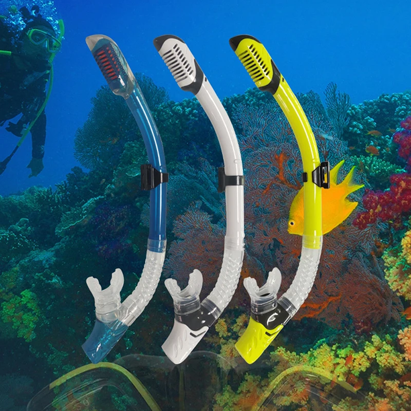 DivingSnorkelSiliconeFullDryMouthpieceSwimmingUnderwaterDiving