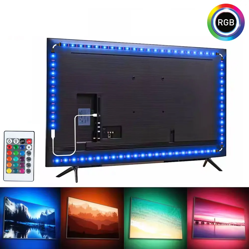 LED Strip Lights RGB 5V TV Led Backlight Strip 30Leds/M Led Lighting ...