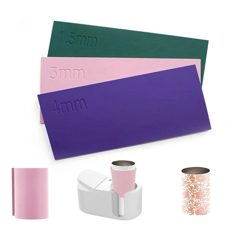 

3Pcs Sublimation Tumblers Wrap, Silicone Mug Tumbler Wrap Mug Sublimation Wrap For Sublimation Tumblers Mug Heat Press