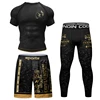 Men Tracksuit MMA Rashguard Jiu Jitsu T-shirt+Pants Sets Fitness Boxing Jerseys BJJ Muay Thai Shorts Gym Rash Guard Sportsuit 4