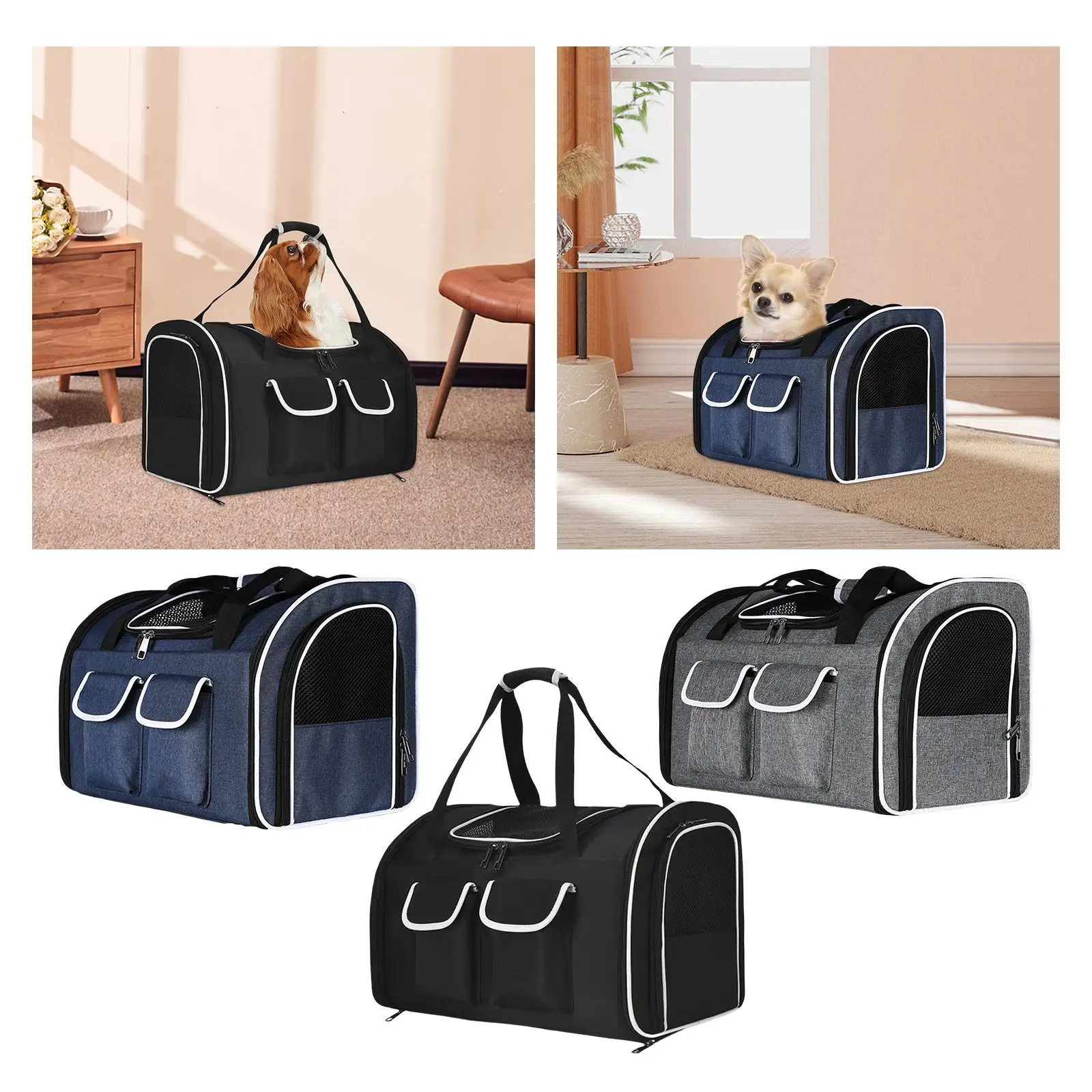 Cat Carrier Backpack Handbag Breathable Large Capacity Carrying Bag Pet Travel Bag Dog Carrier For Outdoor Hiking