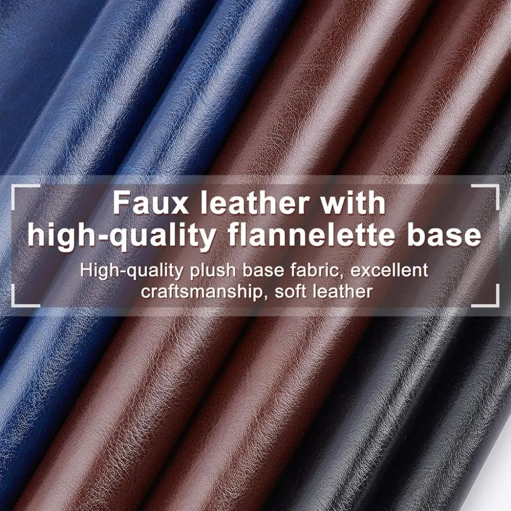 Black PU Leather Roll - Solid Color, 13 x 55, 0.4mm Thick - Ideal for Dressmaking and Crafts