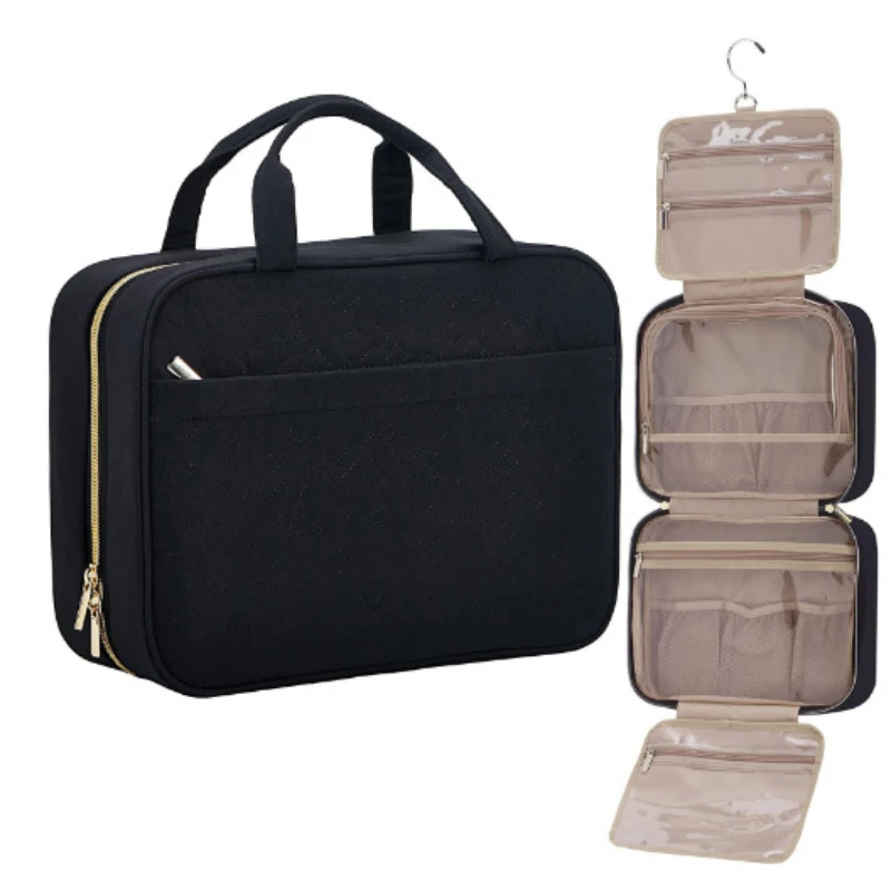 Women Makeup Cosmetic Bag Toilet Travel Organizer with Hook Large Waterproof Toiletry Bags for Shampoo Girl Make Up Pencil cases