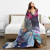 Juice Wrld Flannel Blanket Rapper Freestyle Colorful Super Warm Throw Blanket for Chair Sofa Bed Picnic Bedspread Sofa Bed Cover 5