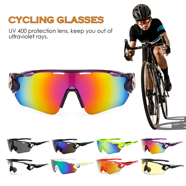 Gafas de sol para ciclismo de montaña, lentes de sol con montura