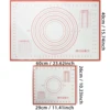 Silicone Pastry Mat with Measurements, Reusable Non-slip Non-stick Baking Mat for Rolling Dough, Fondant /Pizza Mat, Counter Mat 2